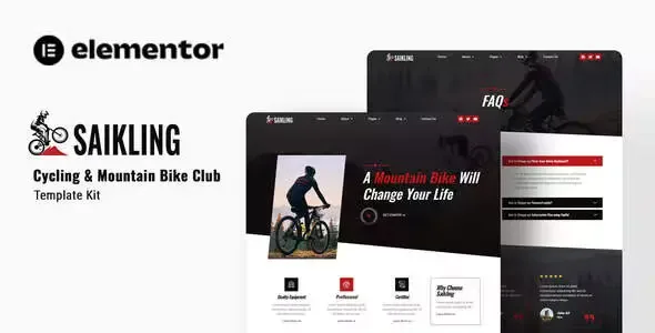 Saikling Cycling Elementor Template Kit