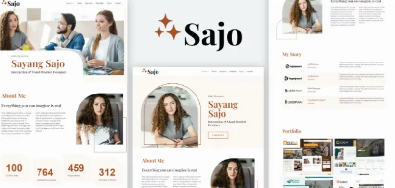 Sajo – Personal Portfolio Elementor Template