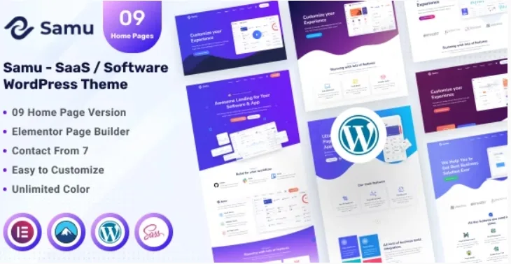 Samu – SaaS / Software WordPress Theme