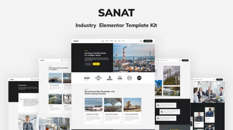 Sanat – Industry Elementor Template