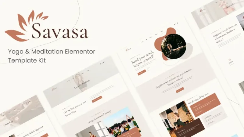 Savasa – Yoga & Meditation Elementor Template