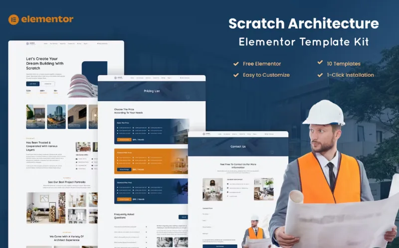 Scratch – Architecture Company Elementor Template