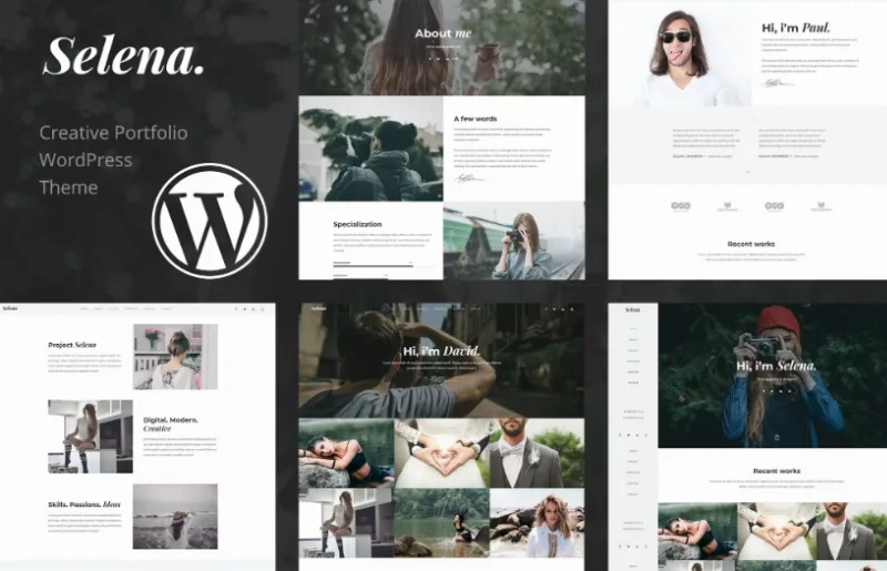 Selena. – Portfolio WordPress Theme