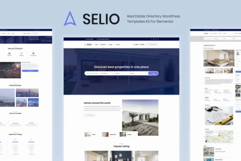 Selio – Real Estate Directory Template