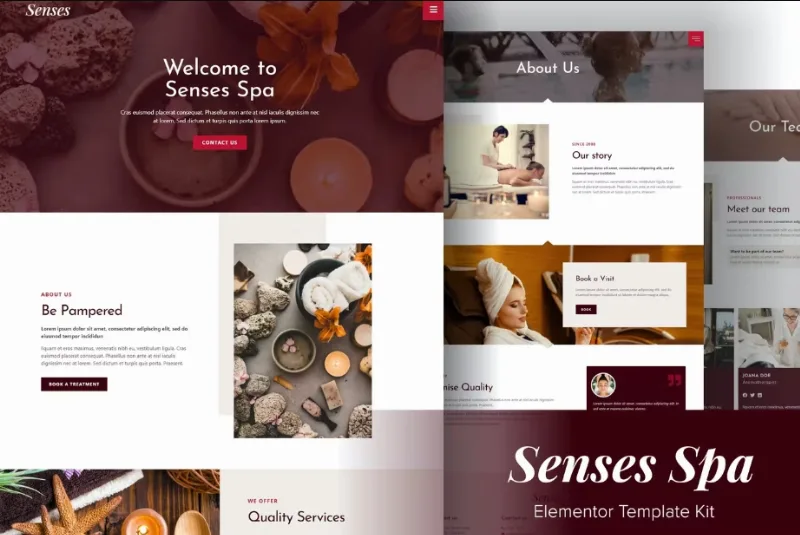 Senses – Beauty Spa Salon Elementor Template