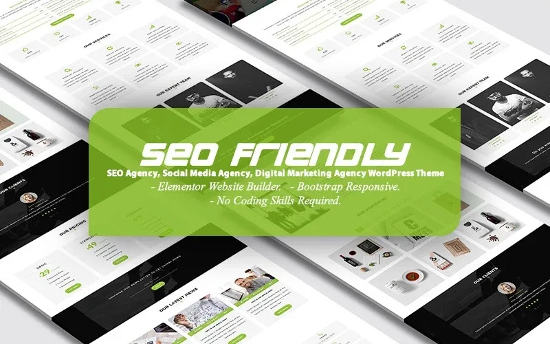SEO Friendly – SEO and Digital Marketing Agency Landing Page WordPress Theme