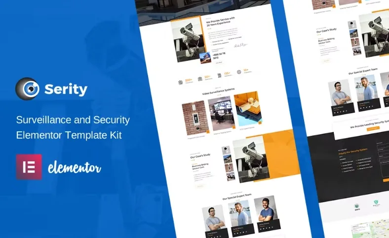 Serity – CCTV & Security Cameras Elementor Template