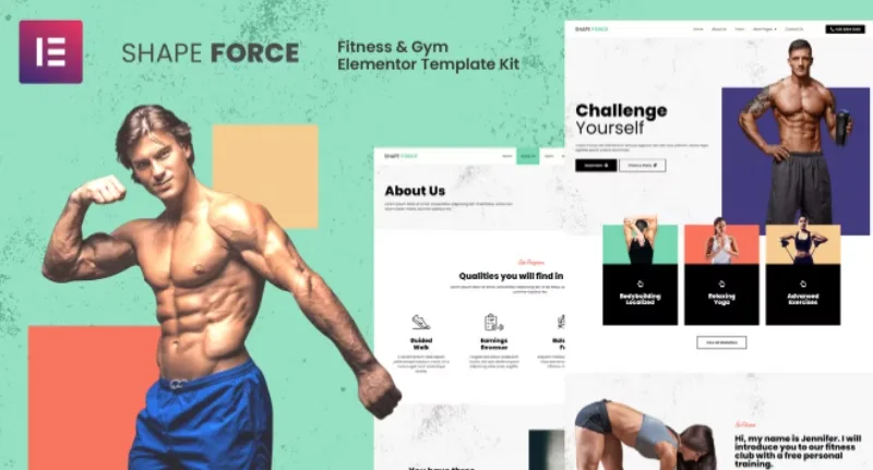 Shape Force – Fitness & Gym Elementor Template