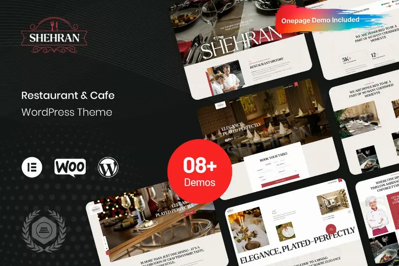 Shehran - Restaurant WordPress Theme