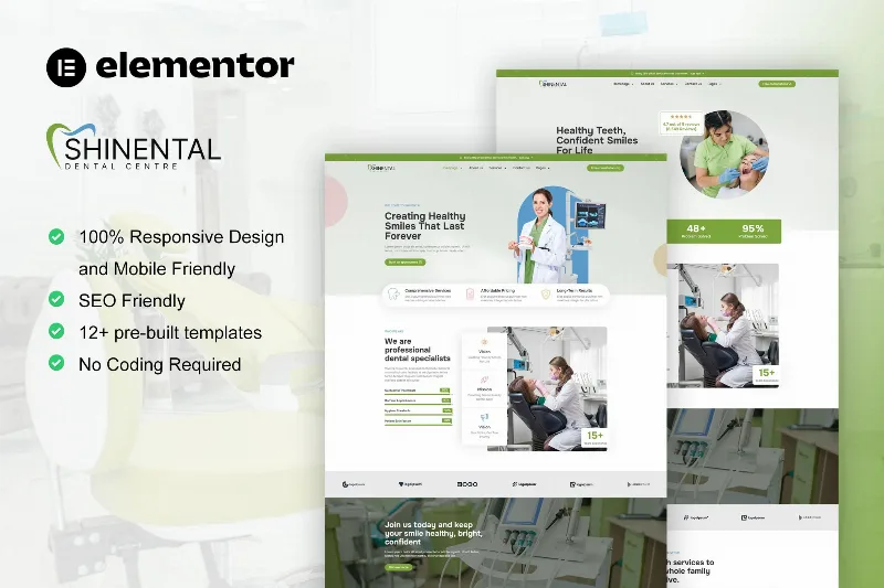 Shinental - Dentist & Medical Clinic Elementor Template Kit