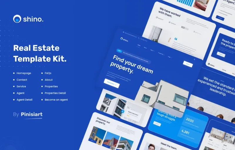 Shino – Apartment & Single Property Real Estate Elementor Template