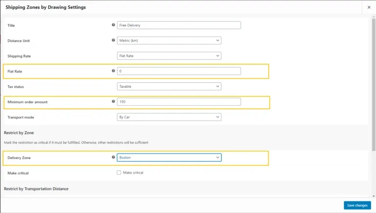 Shipping Zones by Drawing Premium for WooCommerce