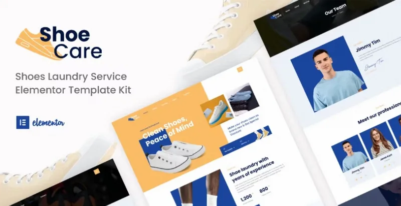 Shoecare – Shoe Laundry Service Elementor Template