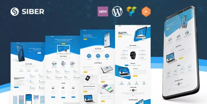 Siber – SaaS, Software & Mobile App WordPress Theme