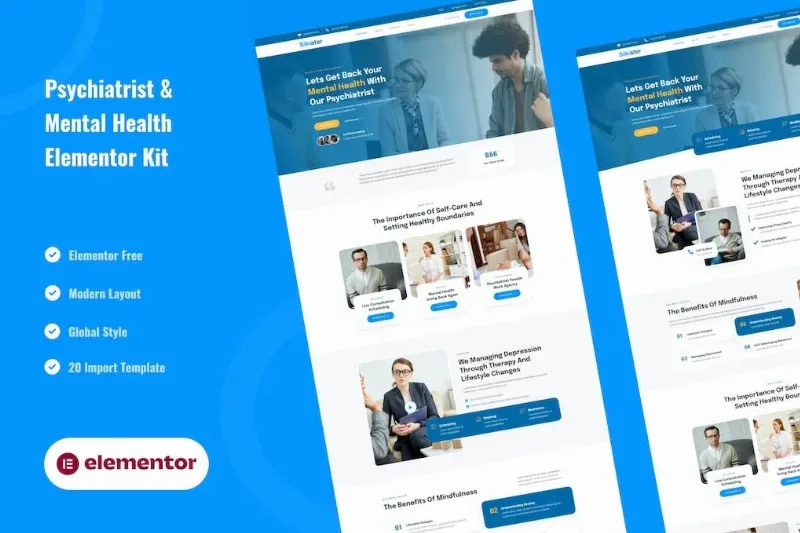 Sikiater – Psychiatrist & Mental Health Service Elementor Template