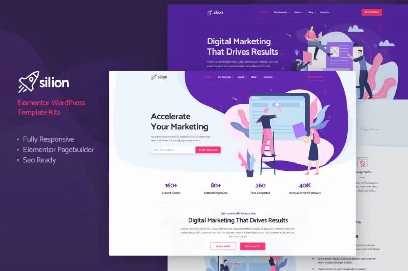 Silion – Digital Marketing Elementor Template