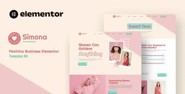 Simona Feminine Business Elementor Template Kit