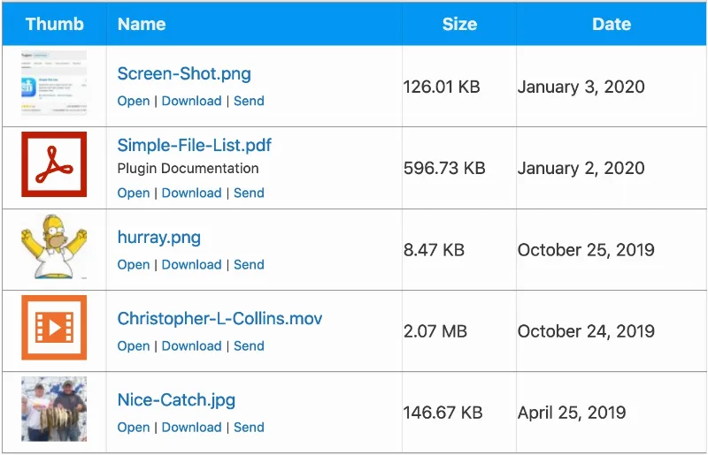 Simple File List Access