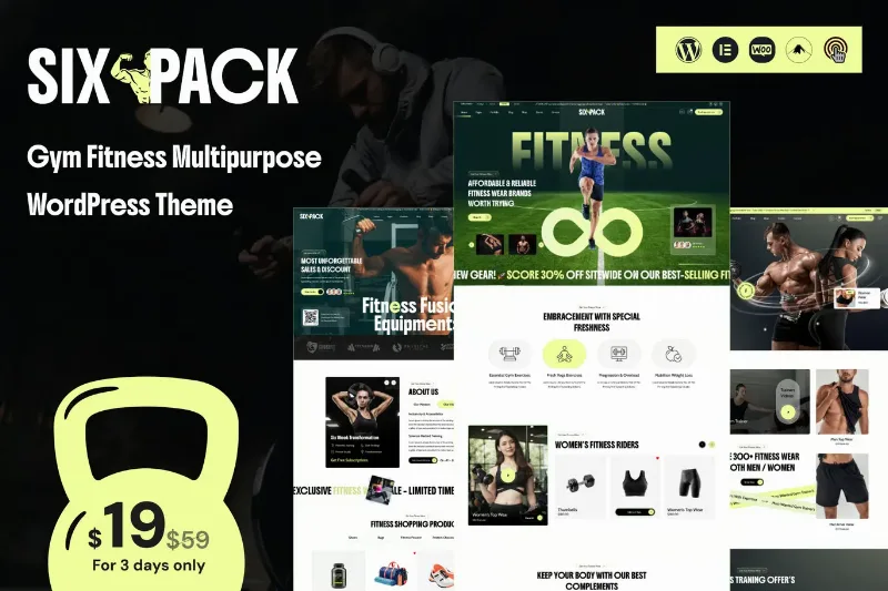 SixPack - Gym WordPress Theme