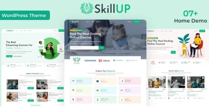 SkillUp – Online Education WordPress Theme