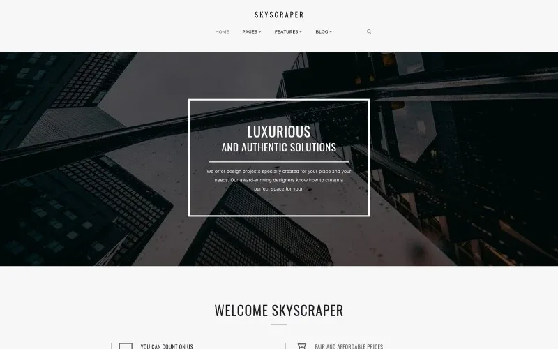 Skyscraper – Architecture And Construction WordPress Theme