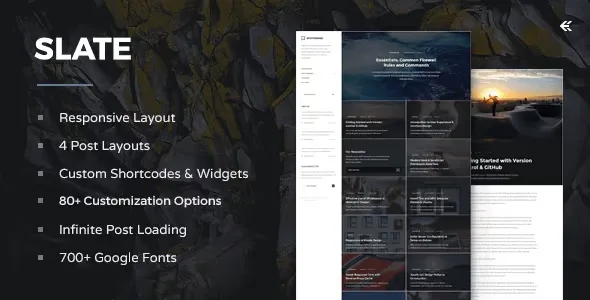 Slate – Responsive WordPress Blog Theme