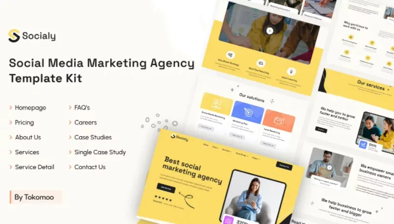 Socialy | Social Media Marketing Agency Elementor Template