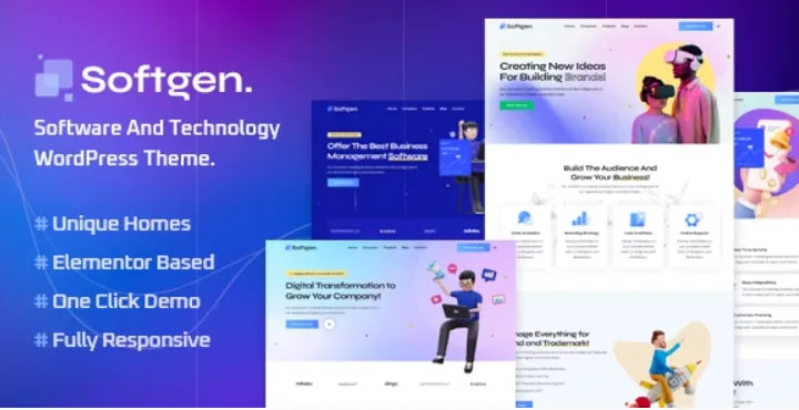 Softgen – Software & Technology WordPress Theme