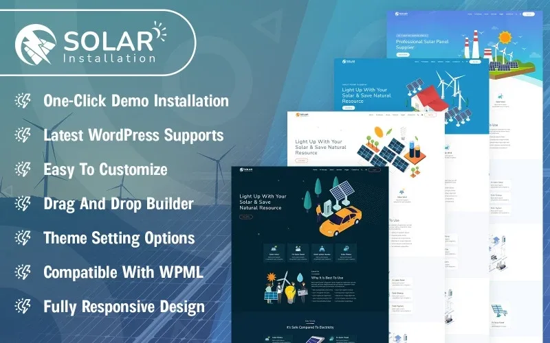 Solar Installation WordPress Theme
