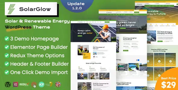 Solarglow Solar and Renewable Energy Theme