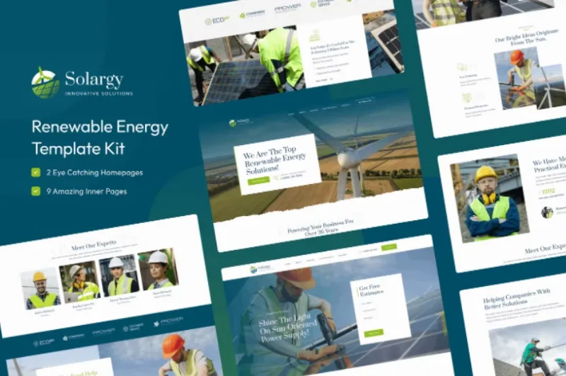 Solargy – Solar & Alternative Energy Elementor Template