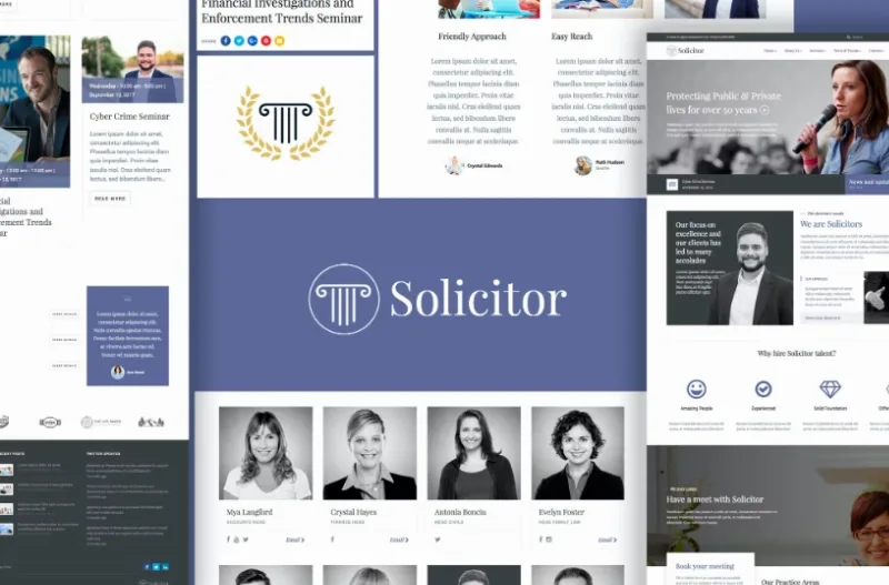 Solicitor Law Business Responsive WordPress Theme