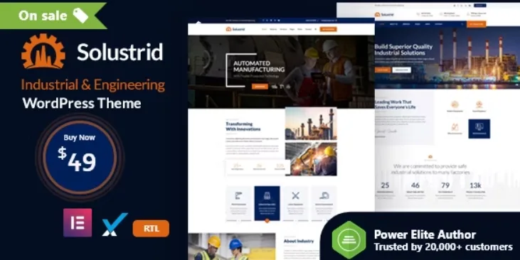 Solustrid – Factory & Industrial Business WordPress Theme