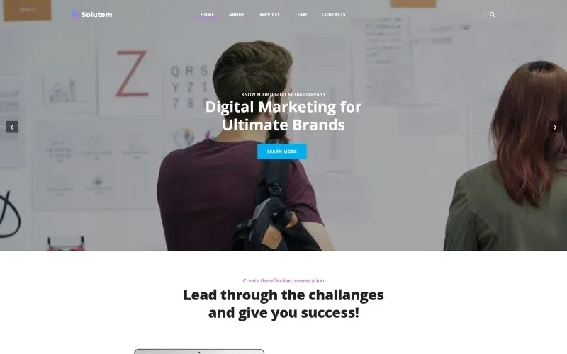 Solutem – Creative Agency Multipurpose Modern WordPress Elementor Theme WordPress Theme