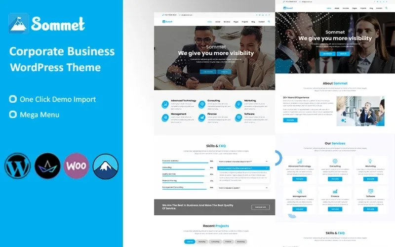 Sommet – Corporate Business WordPress Theme