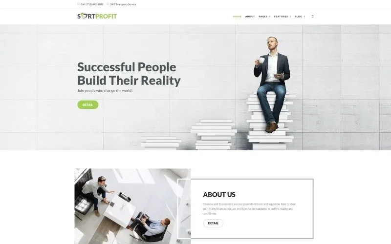 SortProfit – Business & Finance WordPress theme WordPress Theme