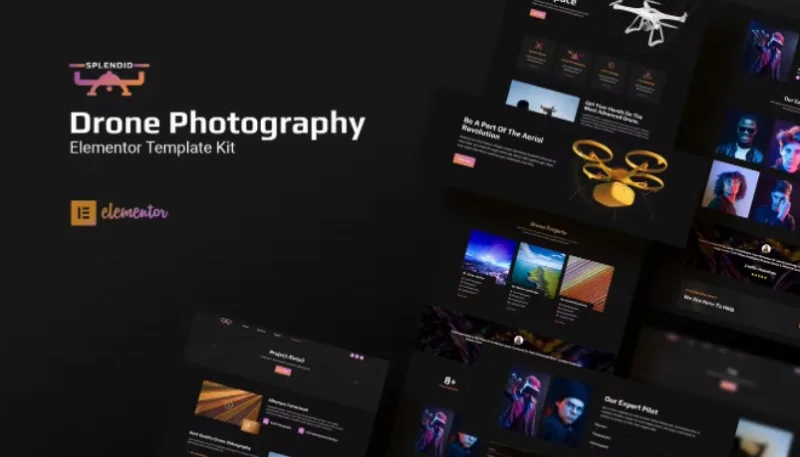 Splendid – Drone Photography Elementor Template