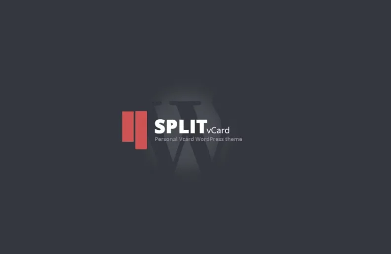 Split : WordPress CV/Vcard Template