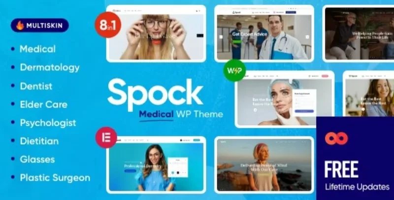 Spock – Medical Elementor Multi-skin WordPress Theme