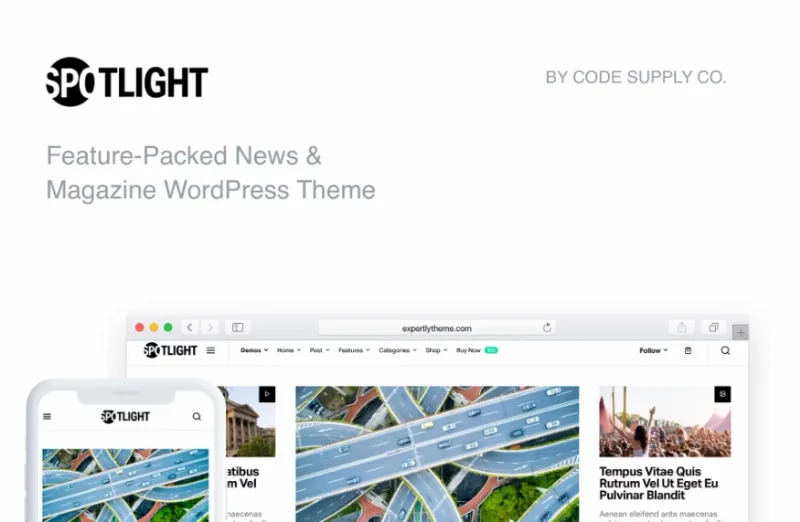 Spotlight – Fast News & Magazine WordPress Theme