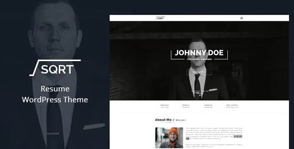 Squareroot – WordPress Resume Theme