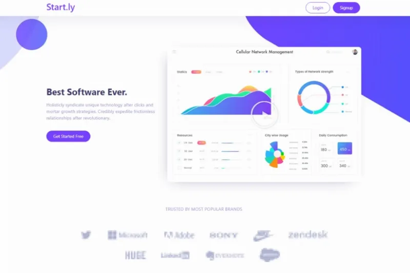 Startly Template Kit for Startups, SaaS &