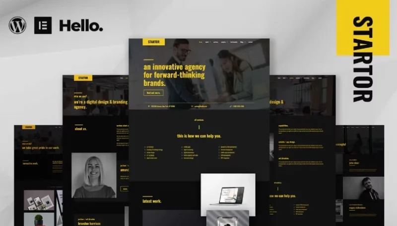 STARTOR – Agency & Company Elementor Template