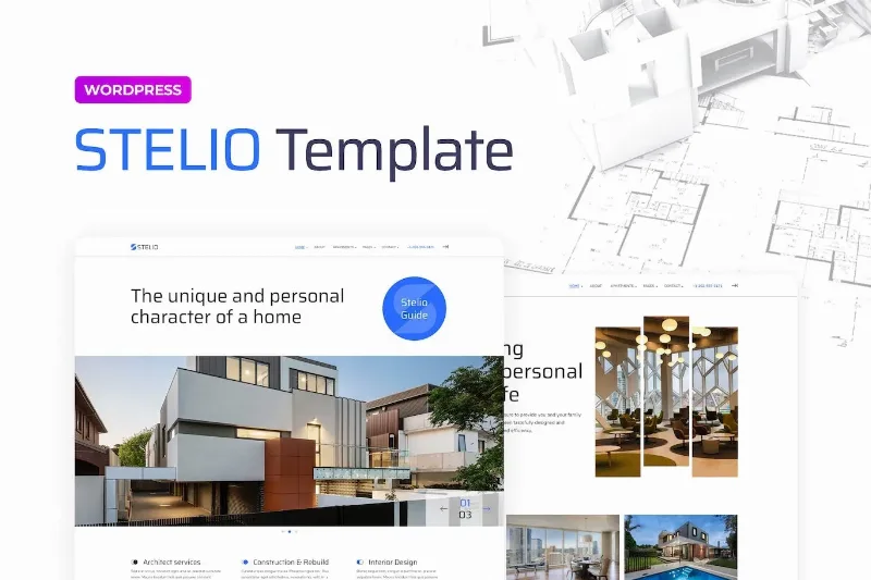 Stelio – Architects & Construction Company Elementor Pro Template