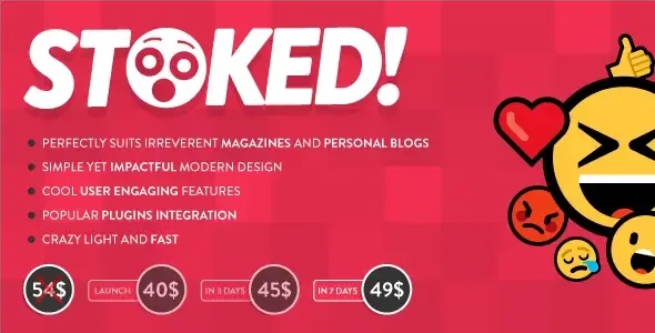 Stoked! – Irreverent Viral Magazine and Personal Blog WordPress Theme