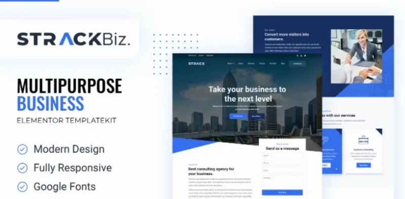 STRACK Biz | Elementor Template
