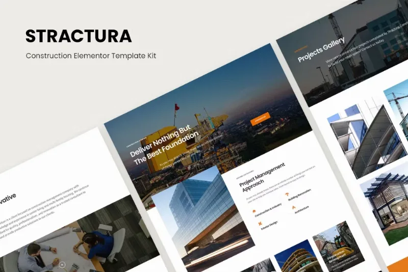 Stractura – Construction Elementor Template