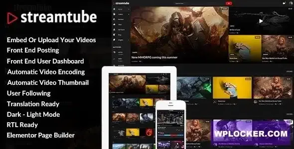 StreamTube - Video Streaming WordPress Theme