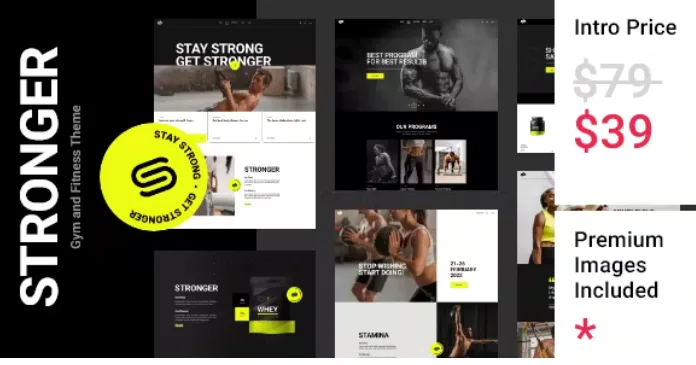 Stronger – Gym and Fitness Theme