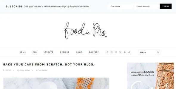 StudioPress – Foodie Pro Theme